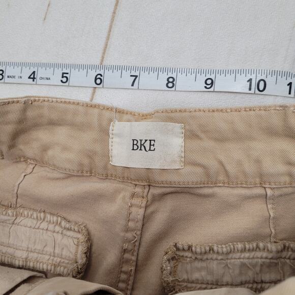 BKE Carmie mid rise boot bootcut stretch pants tan trousers - Picture 5 of 8